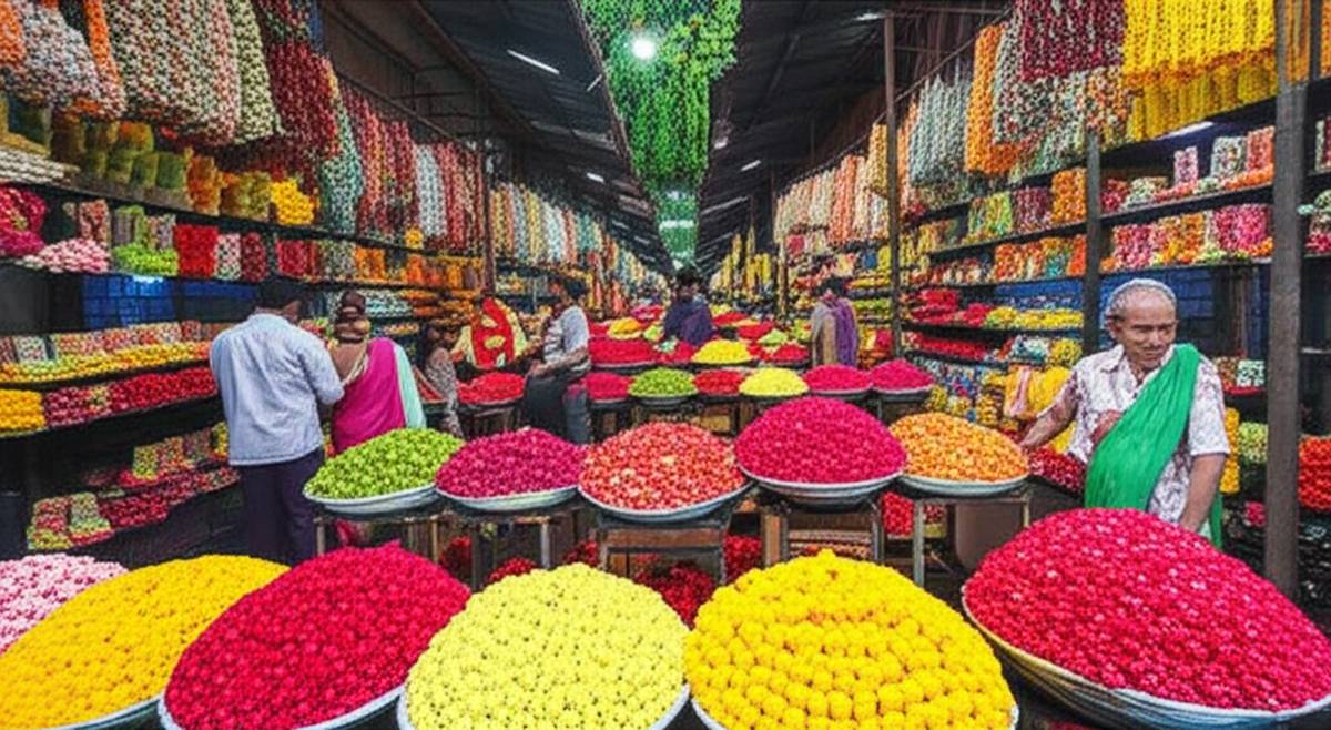 بازار گل دادار بمبئی
